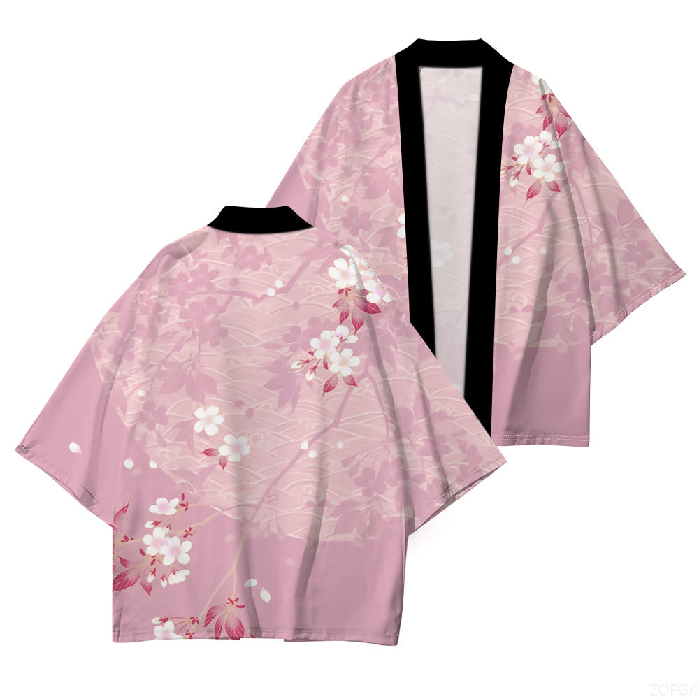 Embroidery Online - Robe traditionnelle japonaise Kimono japonais imprimé