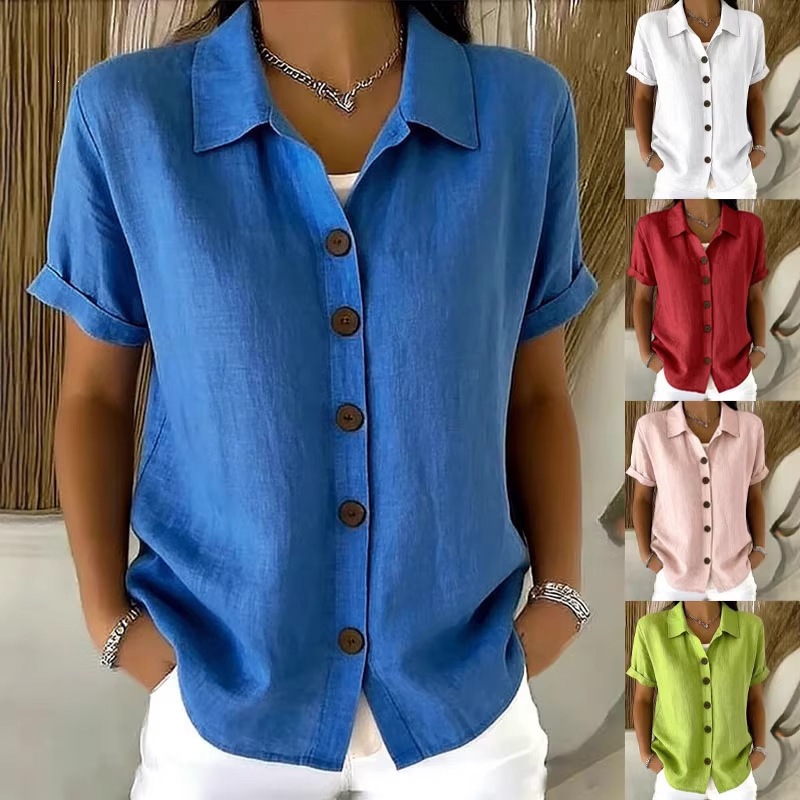 Embroidery Online - Chemisier élégant d'été pour femme en