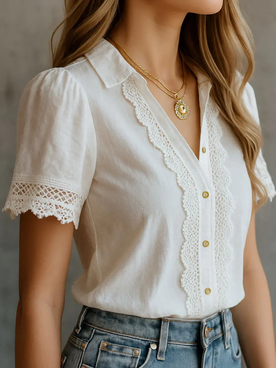 Embroidery Online - Chemisiers élégants pour femmes, décontractés, couleur