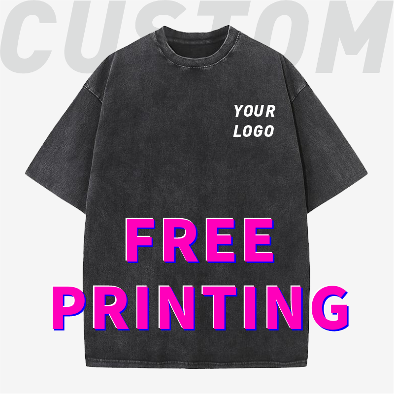 Embroidery Cotton Shirt - T-shirts personnalisés, impression gratuite de logos