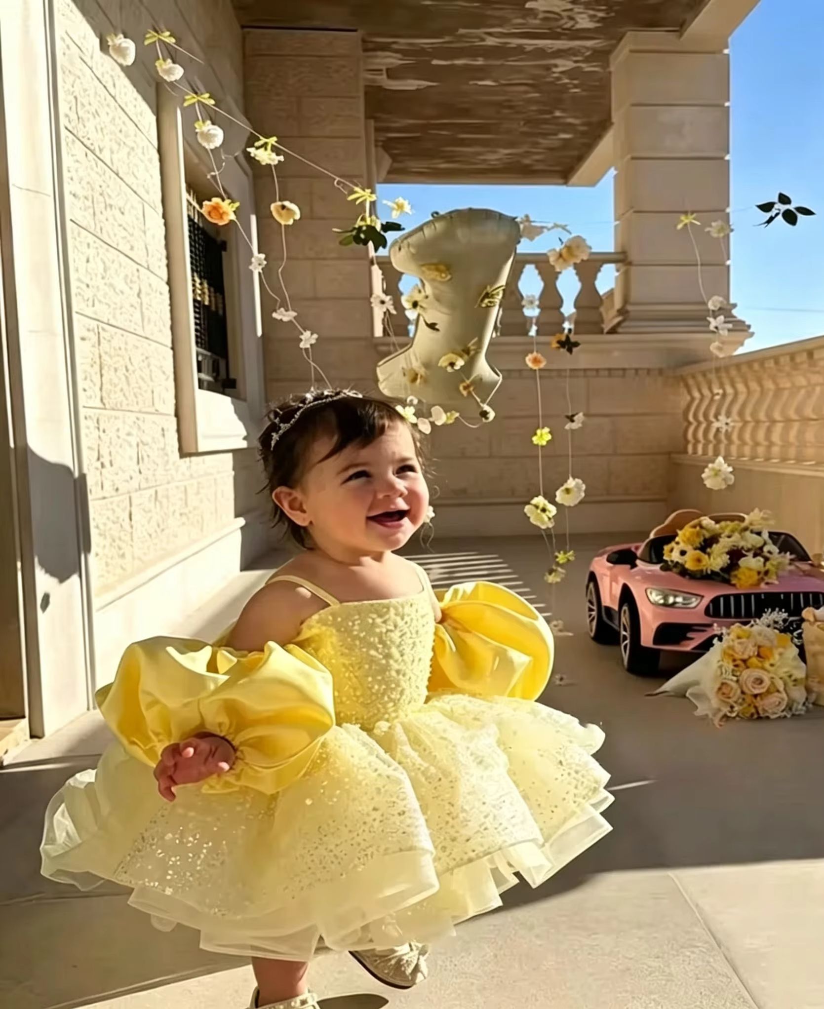 Robes de demoiselle d'honneur  - Embroidery Yellow Dress avis et prix