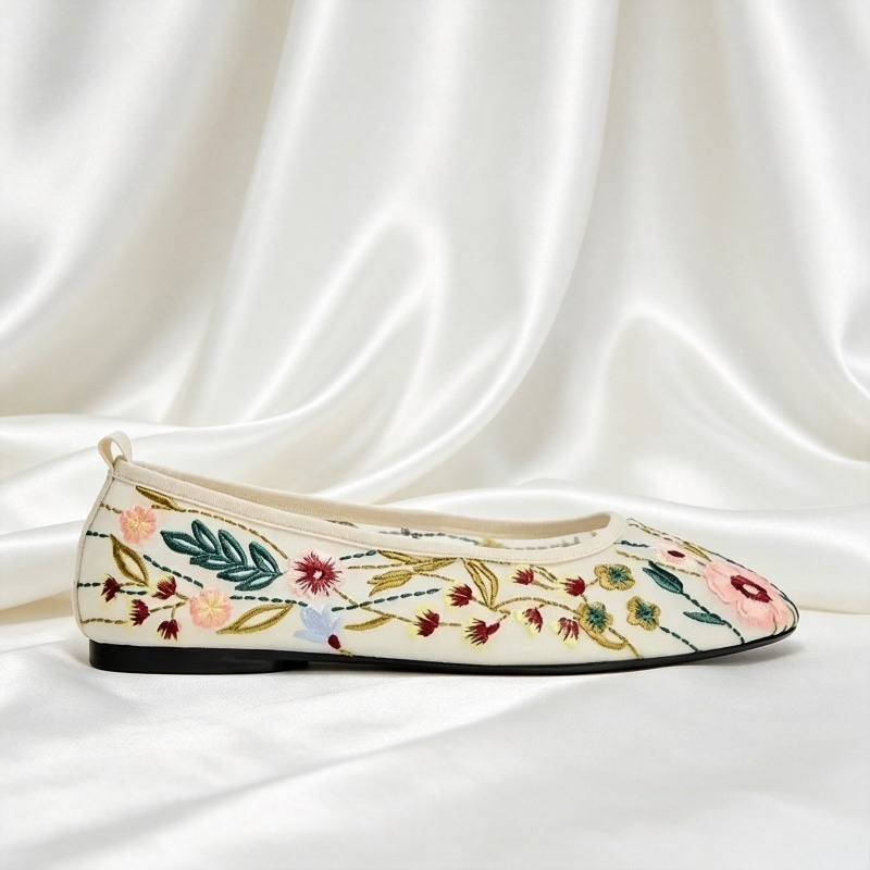 Bout rond maille ballerines ch - Embroidery Meaning avis et prix