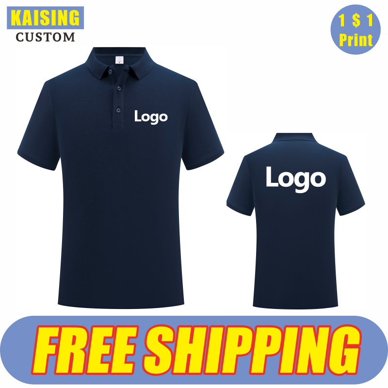 KAISING Polo en pur coton de h - Embroidery Design Logo avis et prix