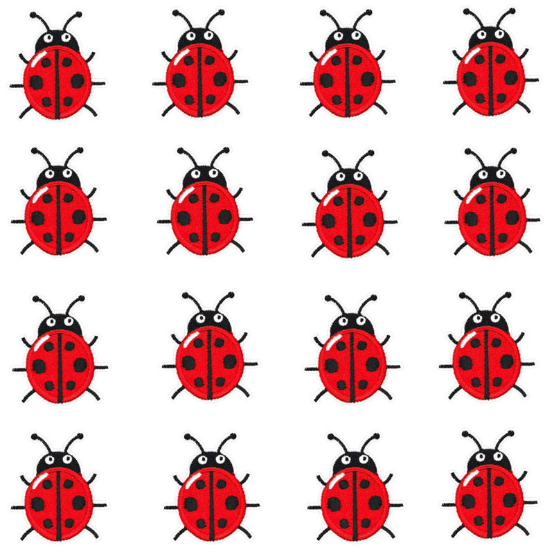 16 pièces/lot, patch coccinell - Embroidery Lady Bug avis et prix