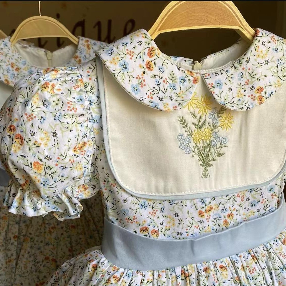 0-12Y bébé fille été fleur bro - Embroidery Yellow Dress avis et prix