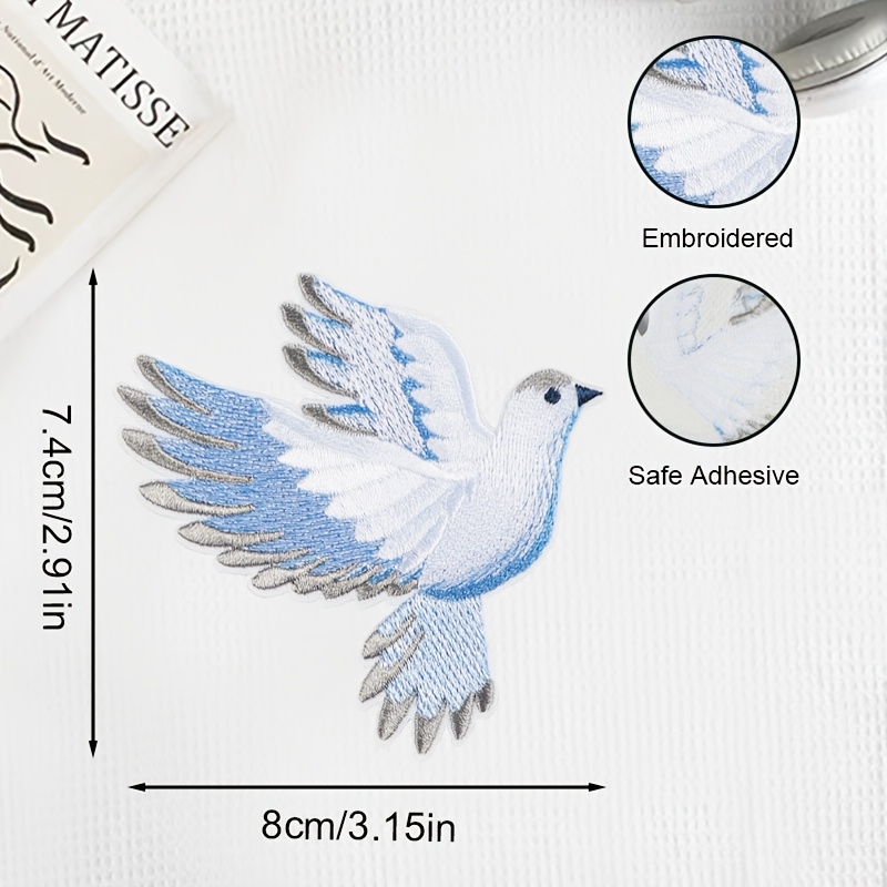 1 patch brodé en dégradé bleu- - Embroidery Meaning avis et prix