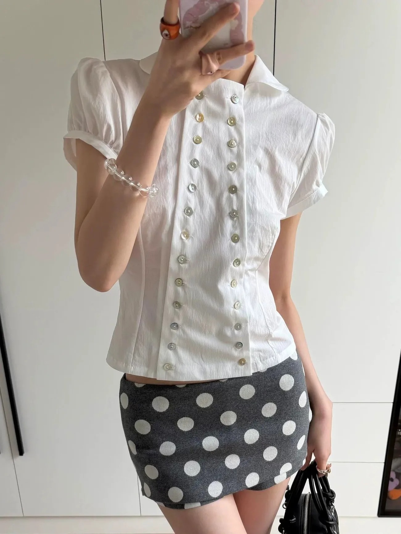 Blouse Y2K Esthétique Col Pete - Embroidery Online avis et prix