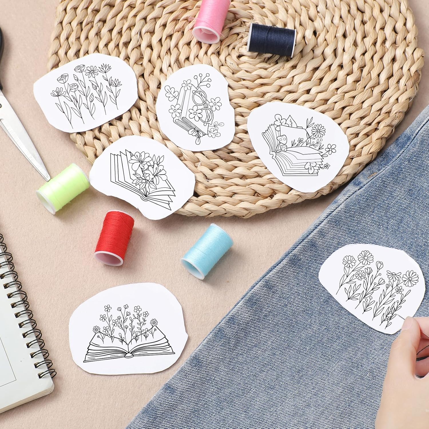 Papier à motifs de broderie pr - Embroidery Meaning avis et prix