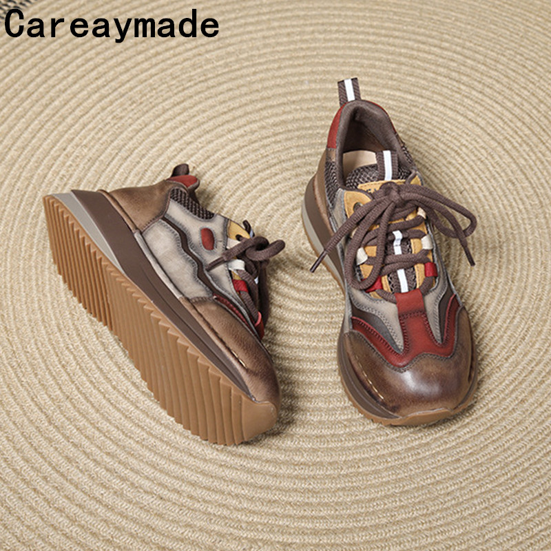 Careaymade-bottines en cuir vé - Embroidery Garments avis et prix