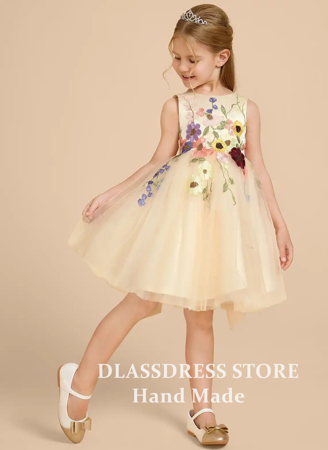 Robes de demoiselle d'honneur  - Embroidery Yellow Dress avis et prix