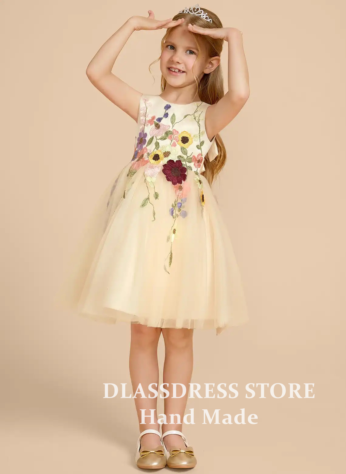 Robes de demoiselle d'honneur  - Embroidery Yellow Dress avis et prix
